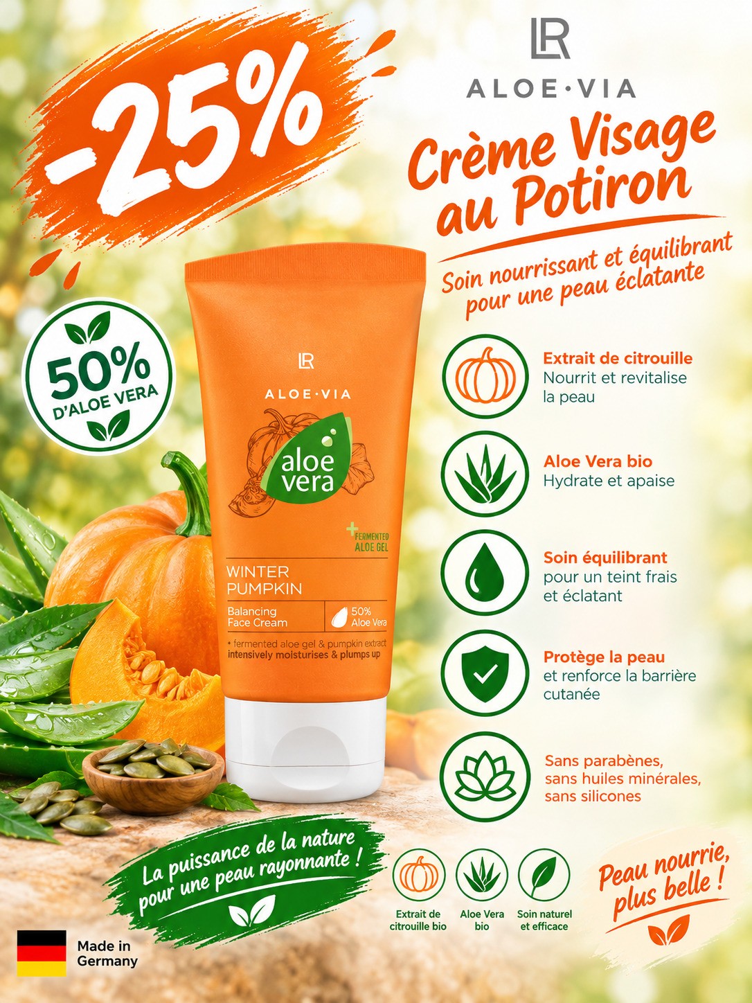 Crème Visage Potiron