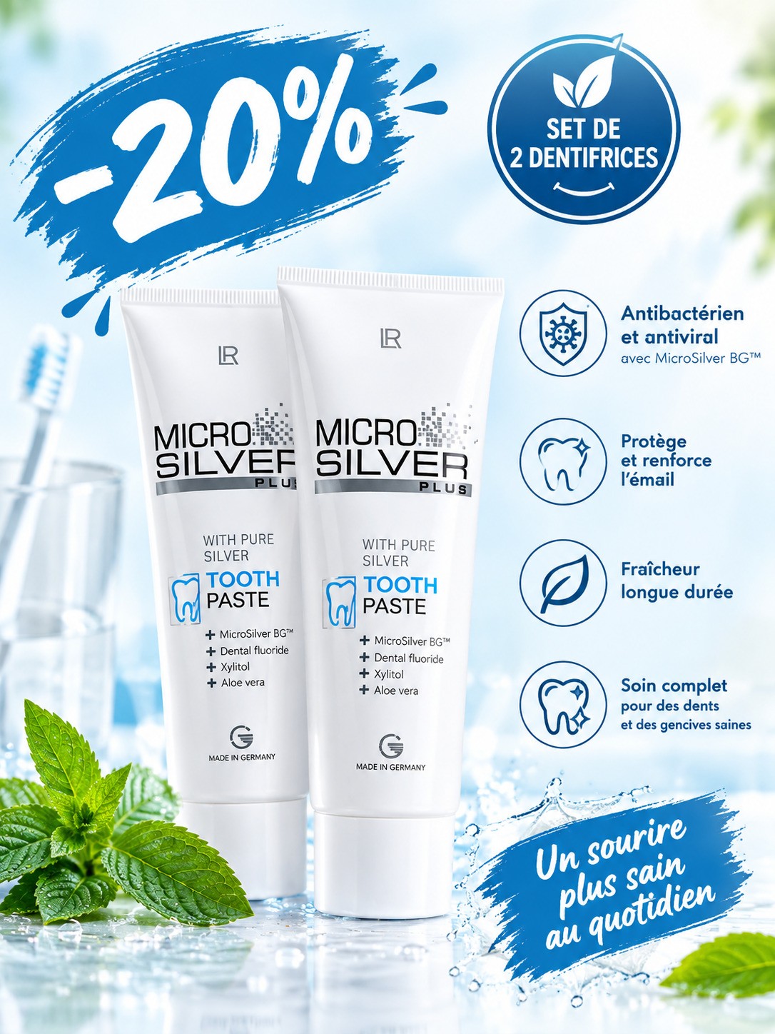 Dentifrice Microsilver