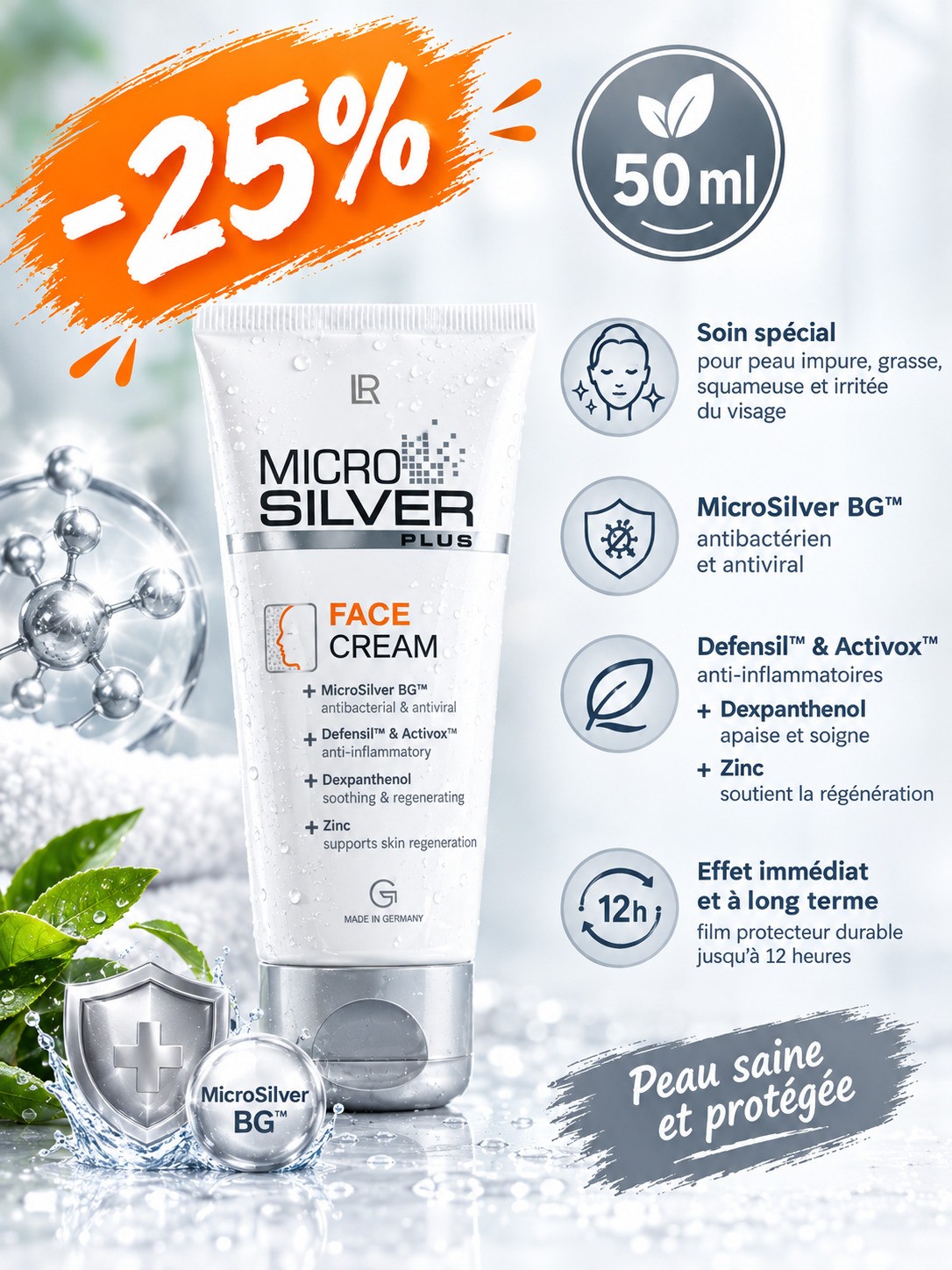 Crème Visage Microsilver