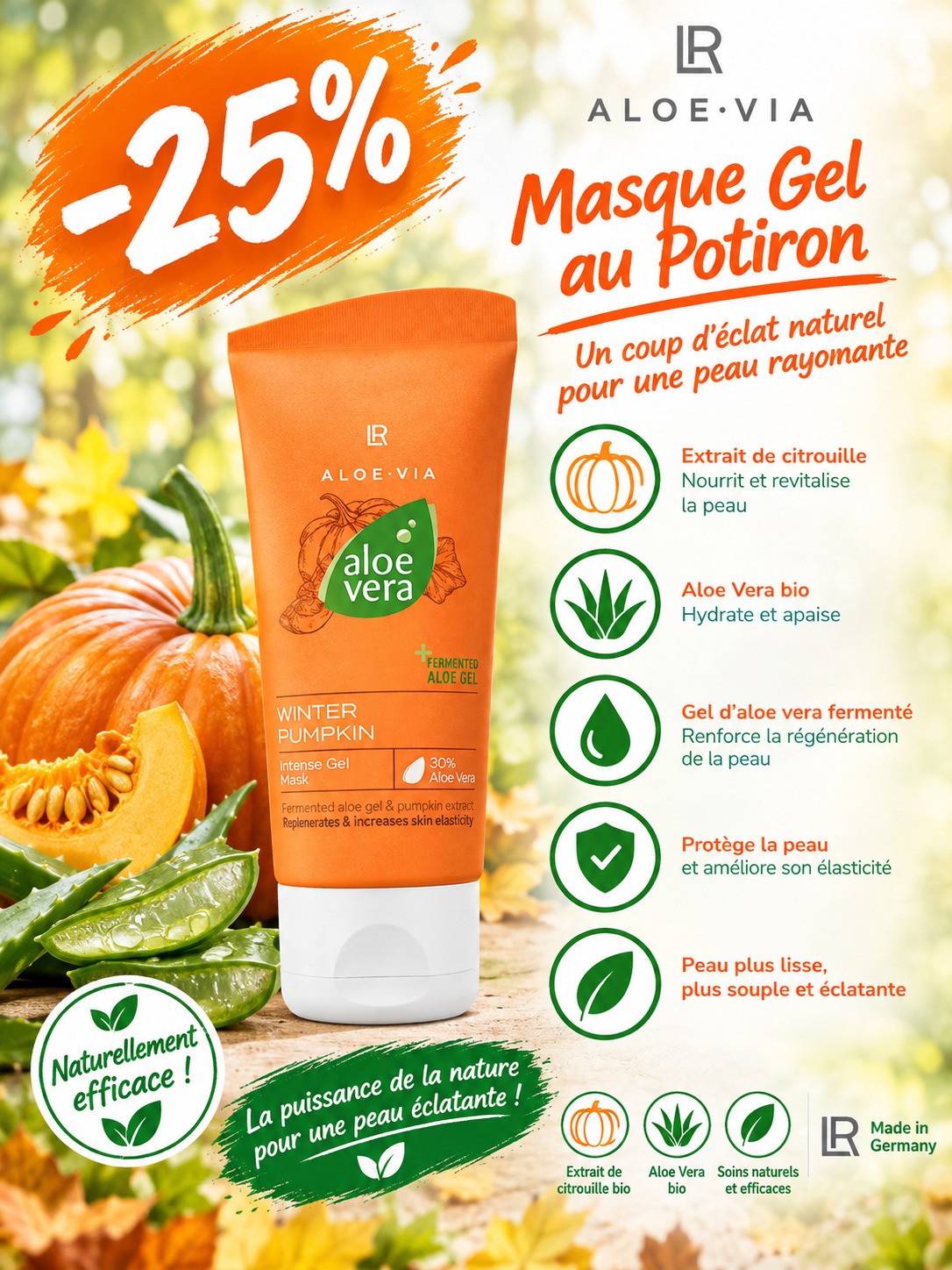 Masque Gel Potiron