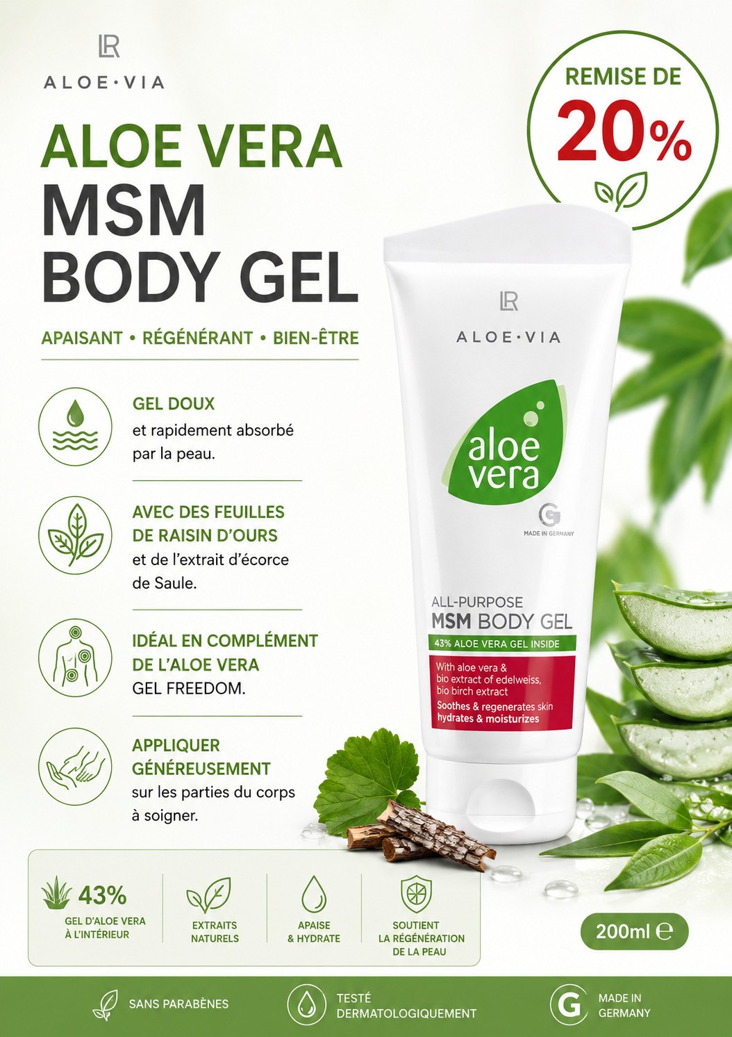 Aloe Vera MSM Body Gel