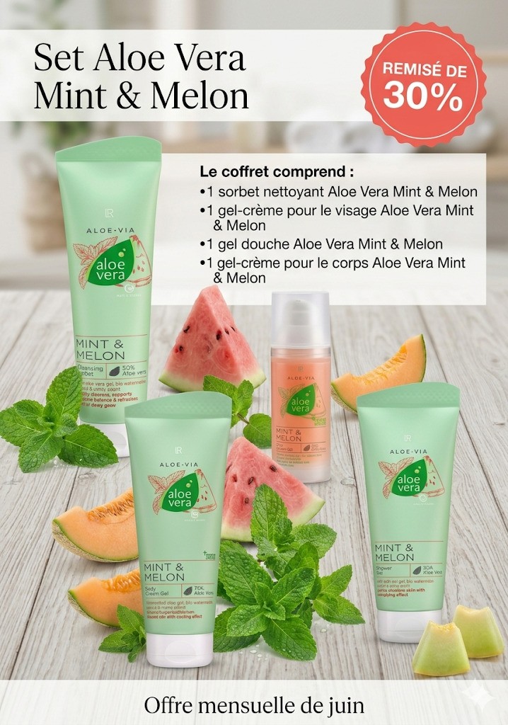 Set Aloe Vera Mint & Melon