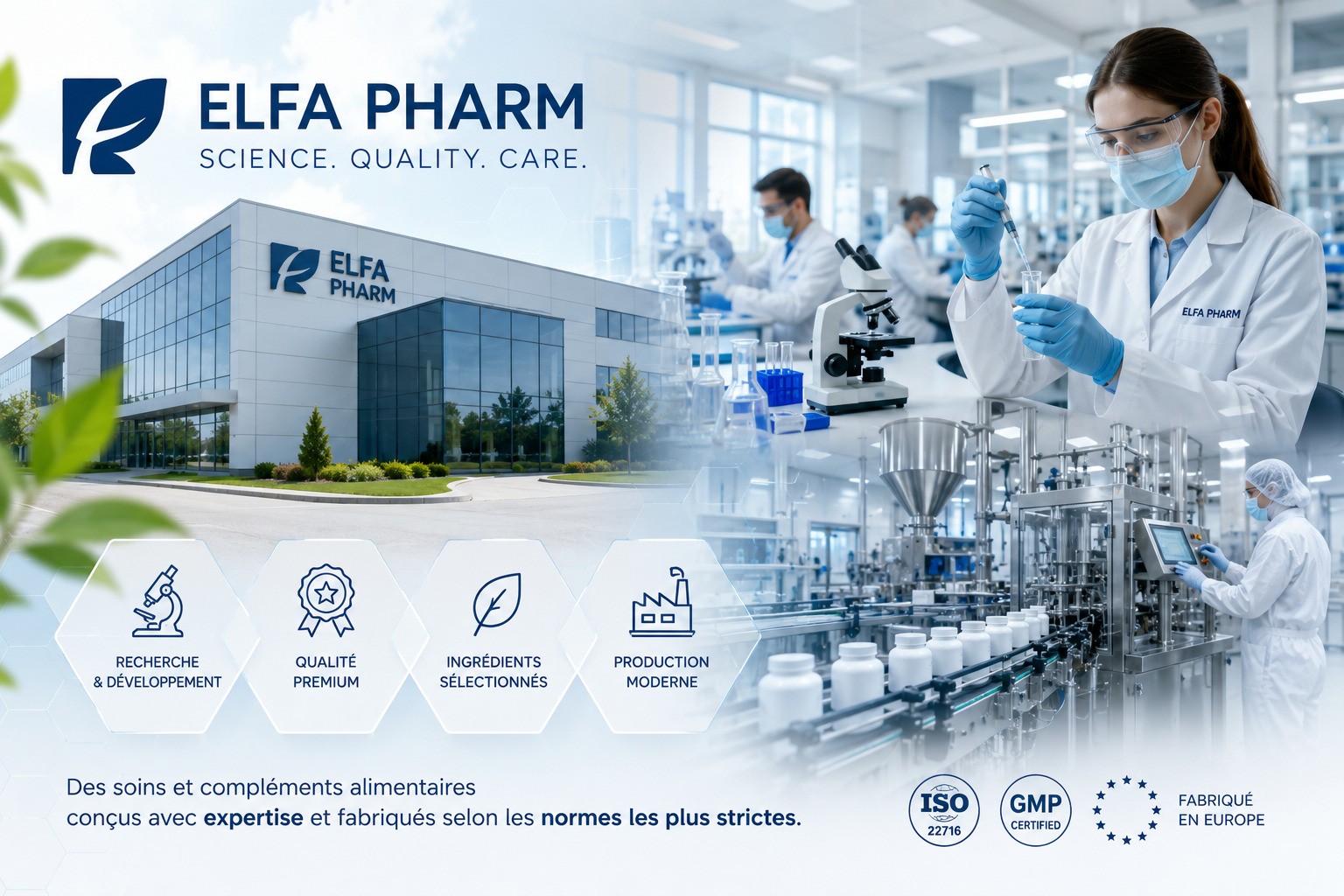Qualité certifiée Elfa Pharm