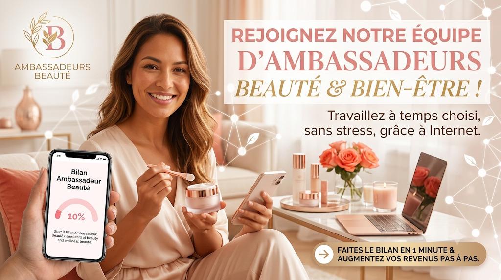 Personne prenant soin d'elle avec des produits de beauté