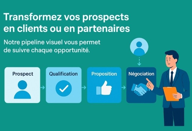 Pipeline de vente et de parrainage visuel